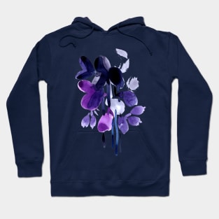 Purple flower Hoodie